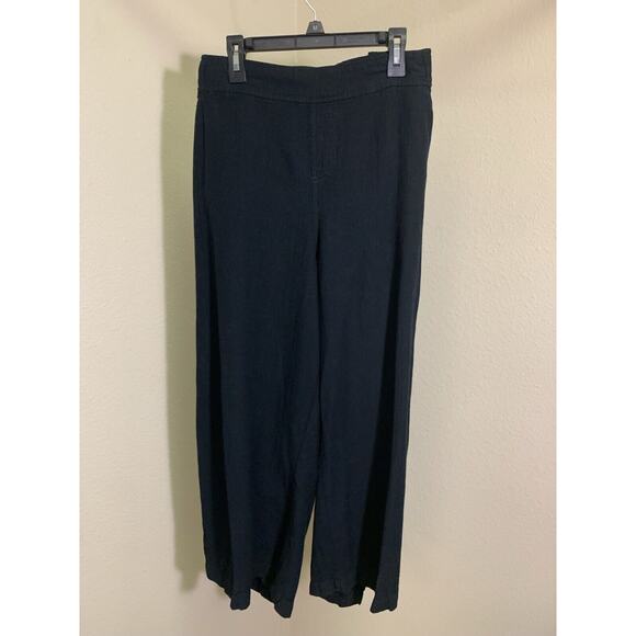 C. est 1946 Pants Women's Size 22/24 Black Wide Leg Elastic Waist Pleat - Picture 1 of 3